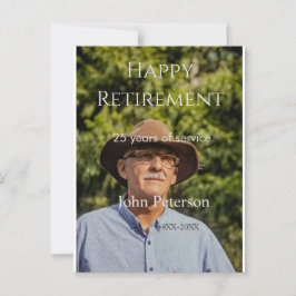 Erfolgreiches Foto Jahr der Dienstjahre Postkarte