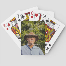 Erfolgreiches Foto Jahr der Dienstjahre Spielkarten