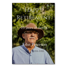 Erfolgreiches Foto Jahr der Dienstjahre Tischnummer