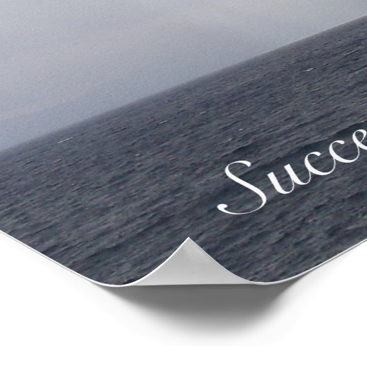 Erfolgreiches Motivierend Poster (Ecke)