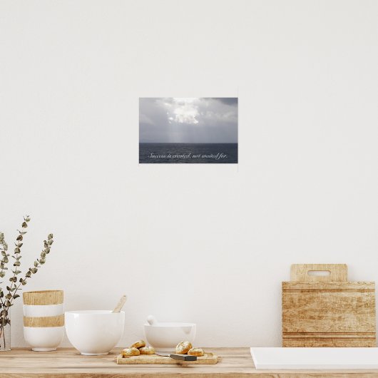 Erfolgreiches Motivierend Poster (Küche)