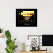 Erfolgreiches Motivierend Poster (Heimbüro)