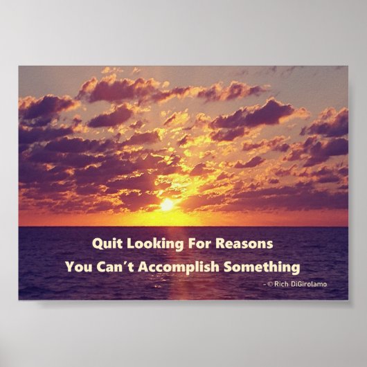 Erfolgreiches Motivierend Zitat-Poster Poster (Vorne)