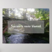 Erfolgreiches Weisheit Sprichwort Bridge Foto Post Poster (Vorne)