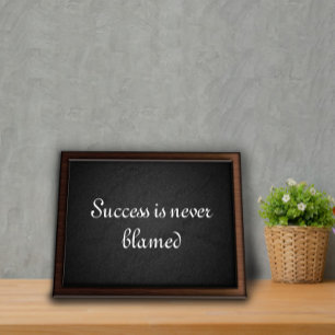 Erfolgreiches Weisheit Sprichwort-Charcoalla-Poste Poster