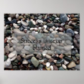 Erfolgreiches Weisheit Sprichwort Foto Poster (Vorne)