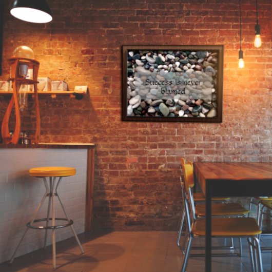 Erfolgreiches Weisheit Sprichwort Foto Poster