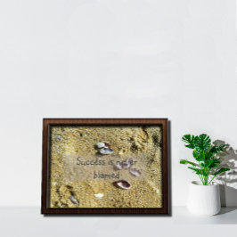 Erfolgreiches Weisheit Sprichwort und Foto Poster