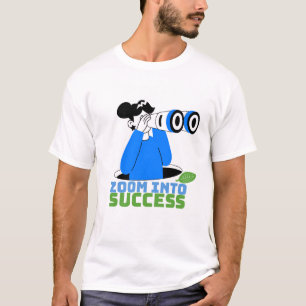 Erfolgreiches Zoom-Motiv-T-Shirt-Design T-Shirt