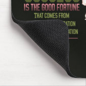 Erfolgs-Glück motivierend Mousepad (Ecke)