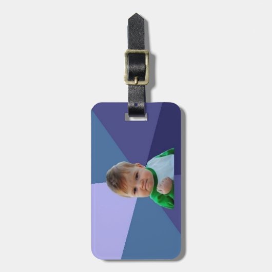 Erfolgs-Kind Gepäckanhänger (Vorderseite vertikal)