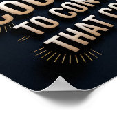 Erfolgs- & Mut-Motivierend Poster (Ecke)