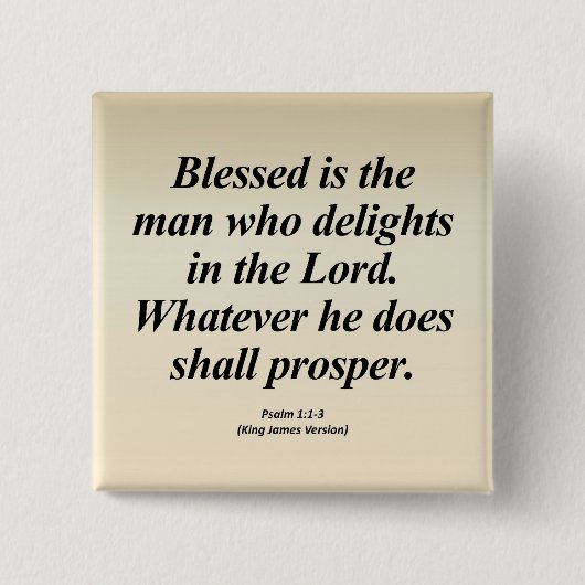 Erfolgs-Psalm-1:1 - 3 Abbrev Button (Vorderseite)