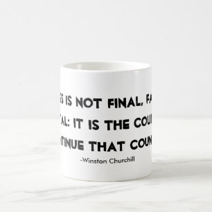 Erfolgs-Tassen-Winston- Churchillzitat Kaffeetasse