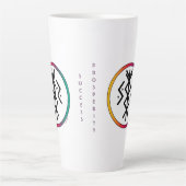 Erfolgs- und Wohlstandsbindung Latte-Tasse Milchtasse (Vorderseite)