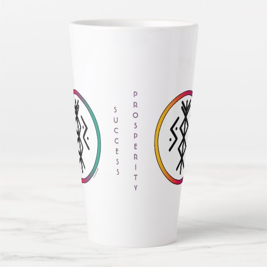 Erfolgs- und Wohlstandsbindung Latte-Tasse Milchtasse (Vorderseite)