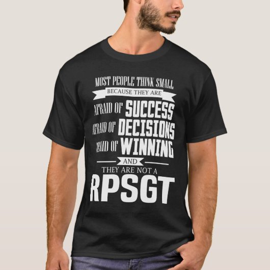 Erfolgsangst und sie sind kein RPSGT-Hemd T-Shirt (Vorderseite)