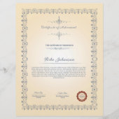 Erfolgsbescheinigung Flyer (Vorne)