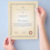 Erfolgsbescheinigung Flyer (Hand)