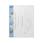 Erfolgsbescheinigung Notizblock (Rotiert)