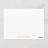 Erfolgsbescheinigung Postkarte (Rückseite)