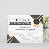 Erfolgsbewertungszeugnis (Stehend Vorderseite)