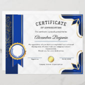 Erfolgsbewertungszeugnis (Vorne/Hinten)