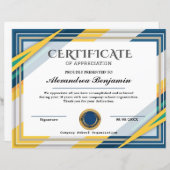 Erfolgsbewertungszeugnis (Vorne/Hinten)