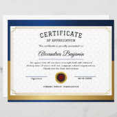 Erfolgsbewertungszeugnis (Vorne/Hinten)