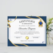 Erfolgsbewertungszeugnis (Stehend Vorderseite)