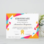 Erfolgsbewertungszeugnis (Stehend Vorderseite)