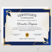 Erfolgsbewertungszeugnis (Vorne/Hinten)