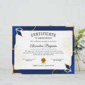 Erfolgsbewertungszeugnis (Stehend Vorderseite)