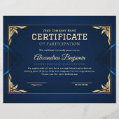 Erfolgsbewertungszeugnis (Vorderseite)