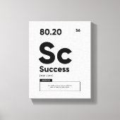 Erfolgsdefinition | Motivierend Kostenvoranschlags Leinwanddruck (Vorderseite)