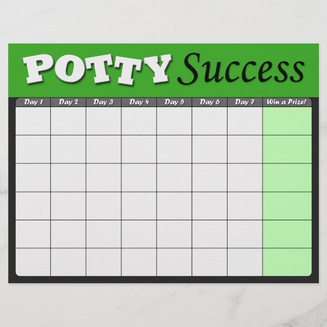 Erfolgsdiagramme von Green Potty Training (Vorderseite)