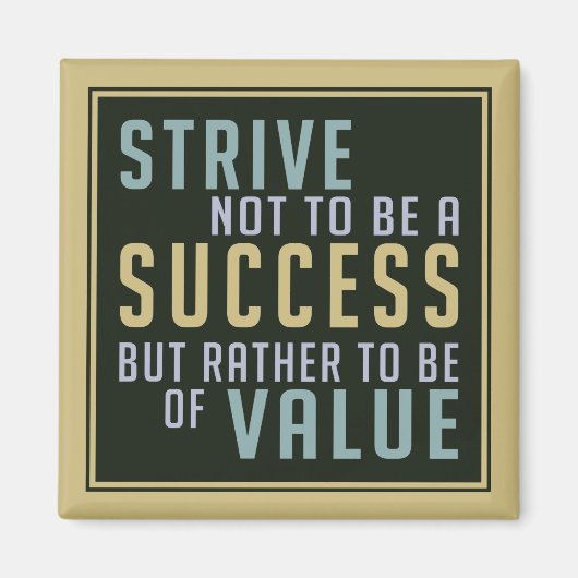 Erfolgsfaktor und Motivierend Wert Magnet (Vorne)