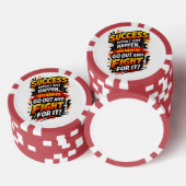 Erfolgsfighter-Zitat Pokerchips (Stapel)