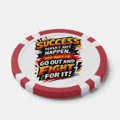 Erfolgsfighter-Zitat Pokerchips (Einzeln)