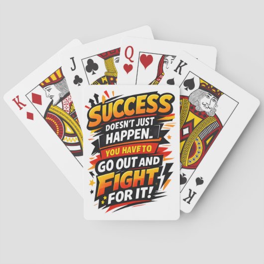 Erfolgsfighter-Zitat Spielkarten (Rückseite)
