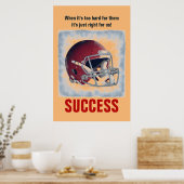 Erfolgsfußball Motivierend Inspiration PopArt Poster (Küche)
