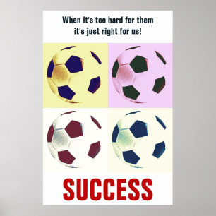 Erfolgsfußball Motivierend Inspiration Poster