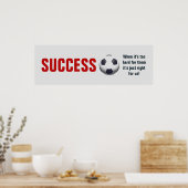 Erfolgsfußball Motivierend Inspiration Poster (Küche)