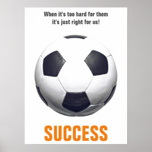 Erfolgsfußball Motivierend Inspiration Poster