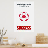 Erfolgsfußball Motivierend Inspiration Poster (Küche)