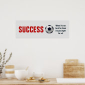 Erfolgsfußball Motivierend Inspiration Poster (Küche)