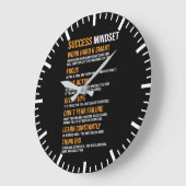 Erfolgsgedanke - Motivierend Große Wanduhr (Winkel)