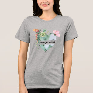 Erfolgsgeschichte für Pflanze, Blume, Wasserfarbe, Tri-Blend Shirt