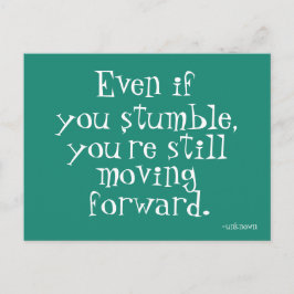 Erfolgsinspirierung - Aquamarine Motivierend Postk Ankündigungspostkarte