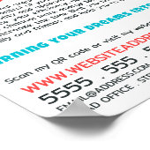 Erfolgskonzept, Beruflicher Organisator Poster (Ecke)